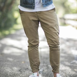 Suzannegrac Men's Straight Fit Chino Pants — Cotton Twill